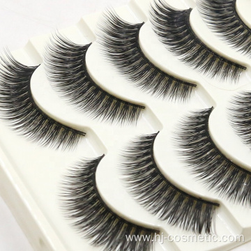 cheap 5 pairs eyelashes natural private label mink eyelashes custom package in good quality